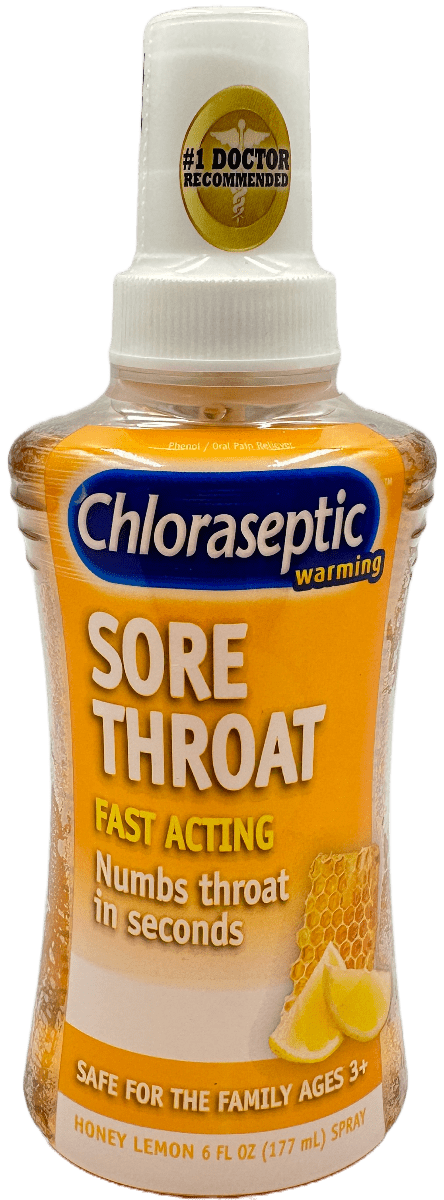 Chloraseptic Honey Lemon Spray: 6oz of Sore Throat Relief