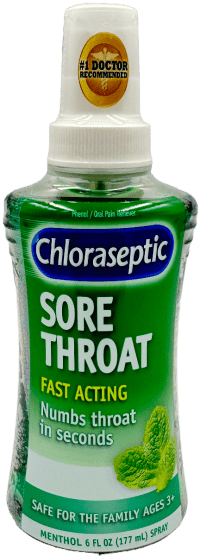 Chloraseptic Sore Throat Spray: 6 oz of Fast Relief