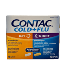 Contac Cold + Flu: 28 Caplets for 24-Hour Symptom Relief