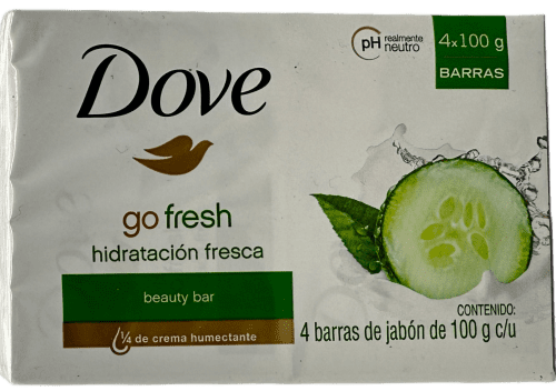 Dove Go Fresh Beauty Bar: 4-Pack for 14 Days of Soft Skin