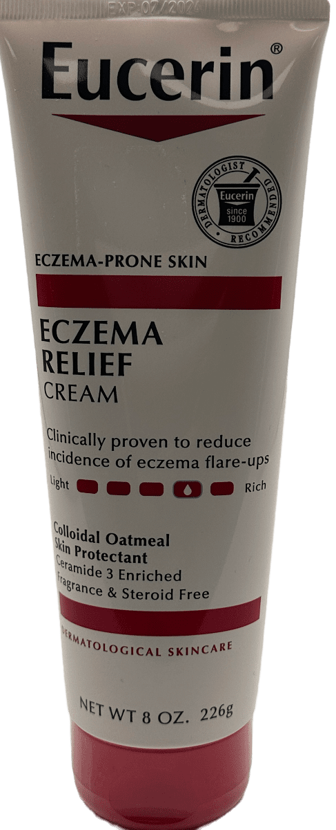 Eucerin Eczema Relief Cream 8 oz: Soothe Skin in 7 Days
