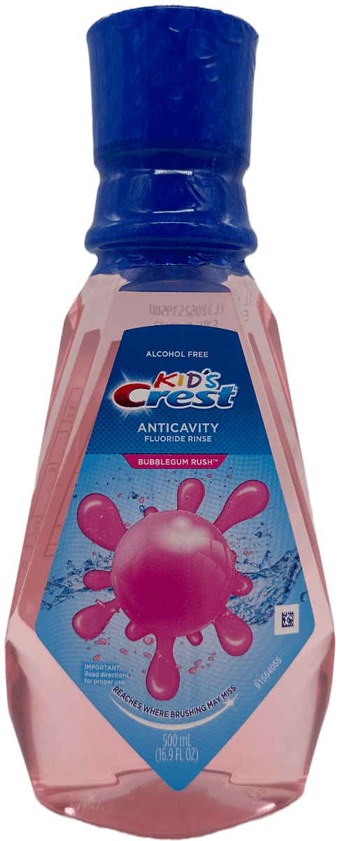 Kids Crest Anticavity Fluoride Rinse - Bubblegum Rush - 16.9 FL OZ