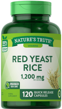 Nature's Truth Red Yeast Rice 1200 mg- 120 Quick Release Capsules