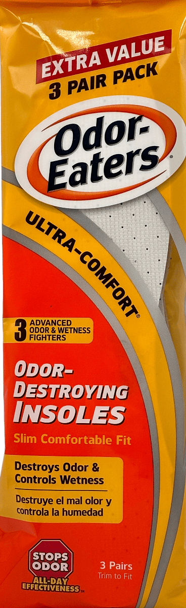 Odor Eaters - Ultra Comfort - Odor Destroying Insoles - 3 Pair Pack