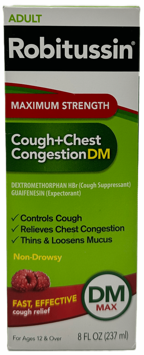 Robitussin Cough Plus Chest Congestion DM: 8 oz of Relief
