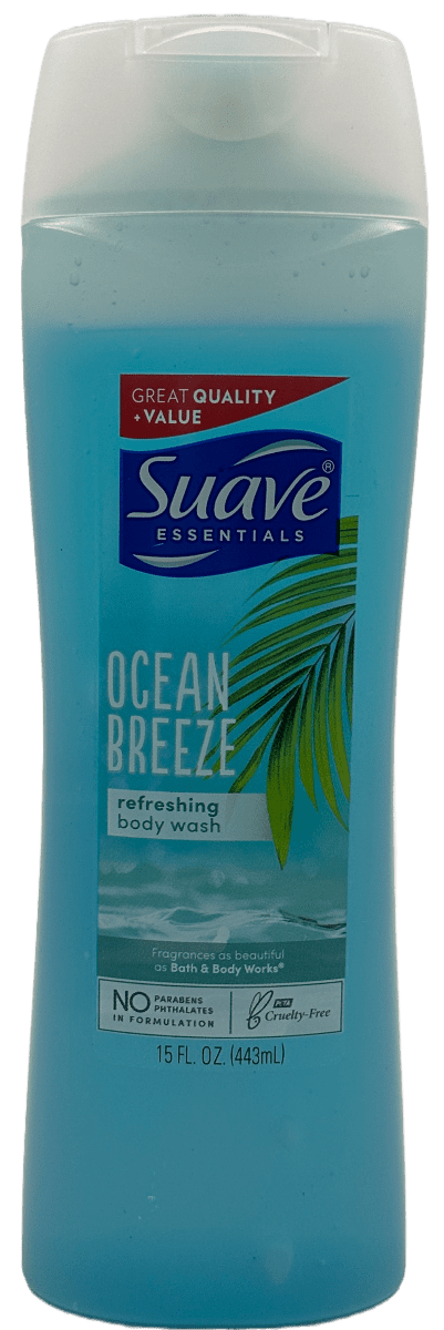 Suave Refreshing Body Wash - Ocean Breeze, 15 fl oz