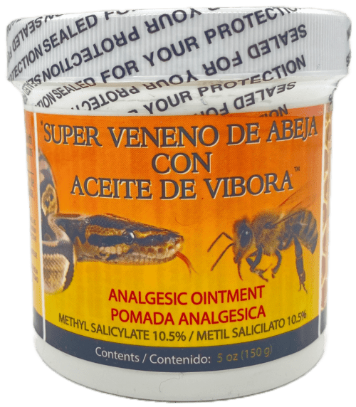 Super Veneno De Abeja Con Aceite De Vibora - Analgesic Ointment - 5 OZ