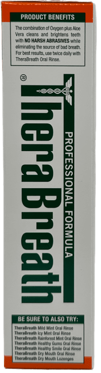 products therabreath toothpaste mild mint 4 oz 2