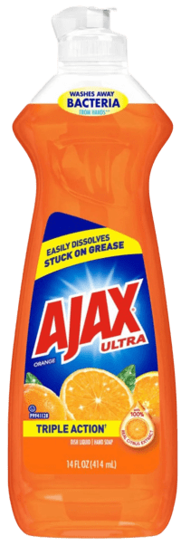 Ajax Ultra Bleach Alternative - Orange Dish Liquid - 14 FL OZ
