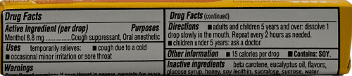 products halls honey lemon flavor 9 drops.2 1