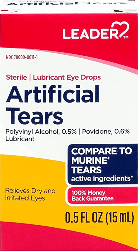 Leader Artificial Tears Lubricant Eye Drops