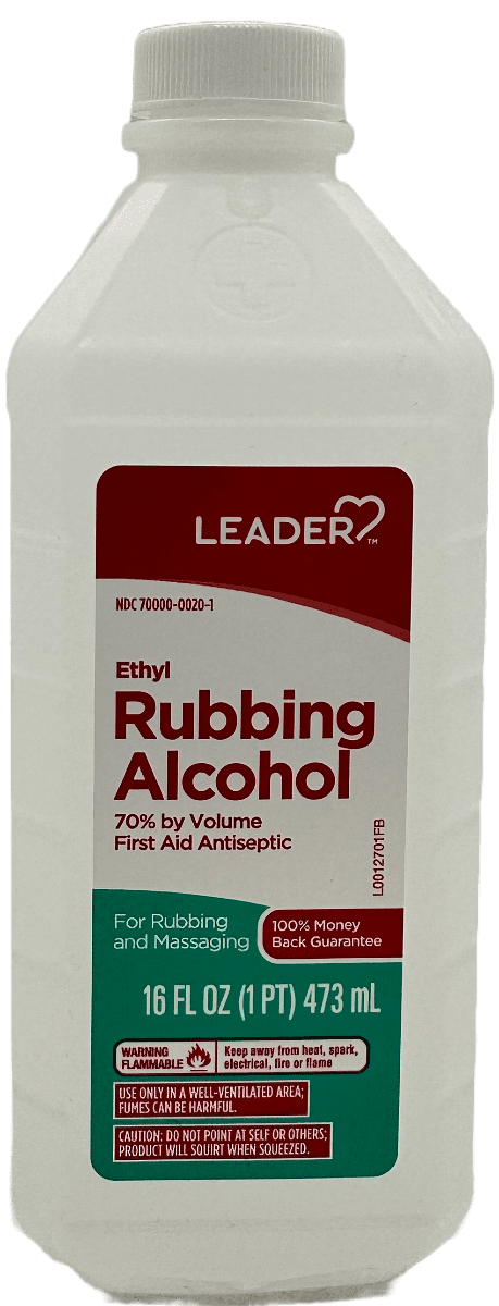 Leader Ethyl Rubbing Alcohol 70% - 16 FL OZ